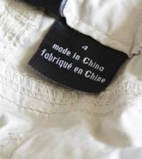 Des vêtements « made in China » qui provoquent des allergies.